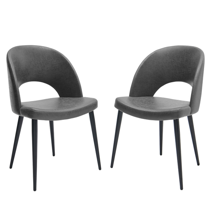 Dining Chairs (Set of 2) Accent Chair - Gray