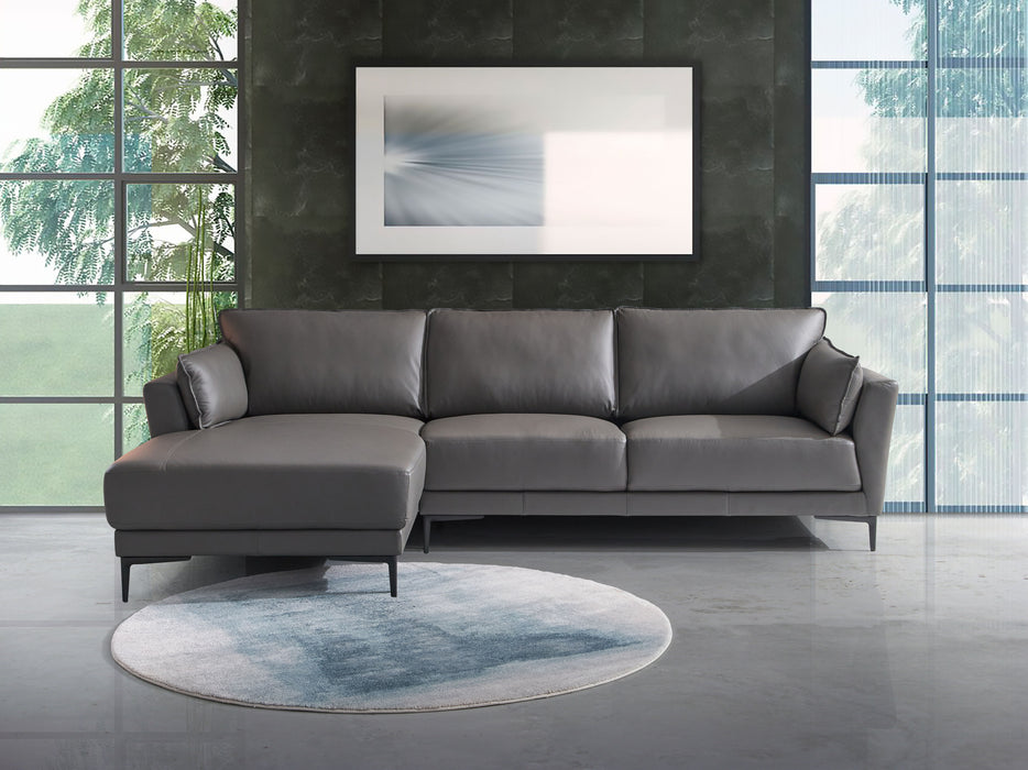 Acme Meka Sectional Sofa, Anthracite Leather