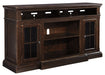 Roddinton - Dark Brown - Xl TV Stand W/Fireplace Option Unique Piece Furniture