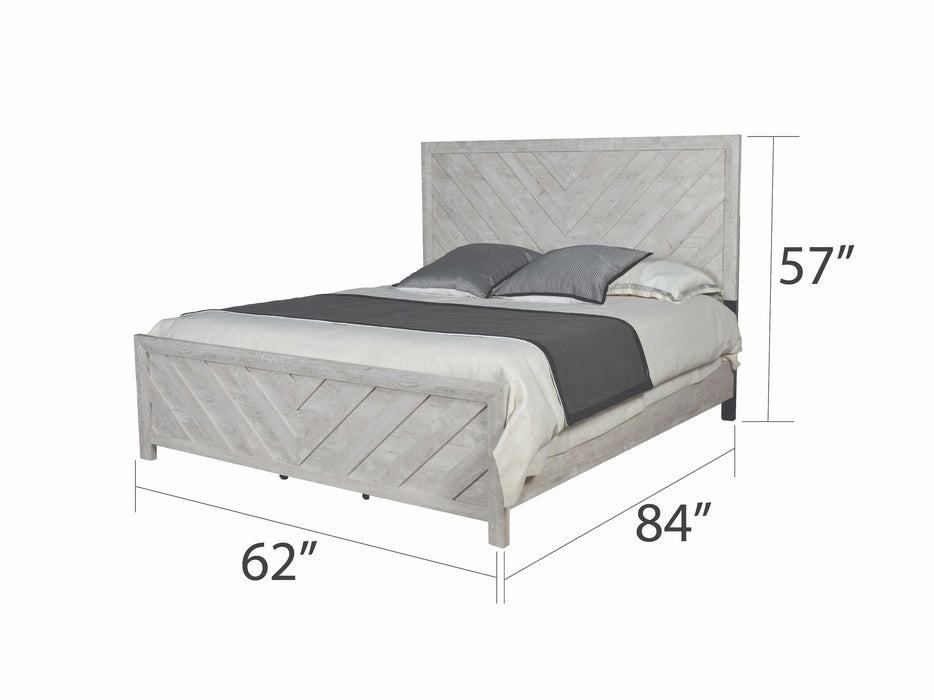 Denver Modern Style Queen Bed Made With Wood In Gray