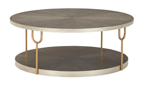 Ranoka - Platinum - Round Cocktail Table Unique Piece Furniture