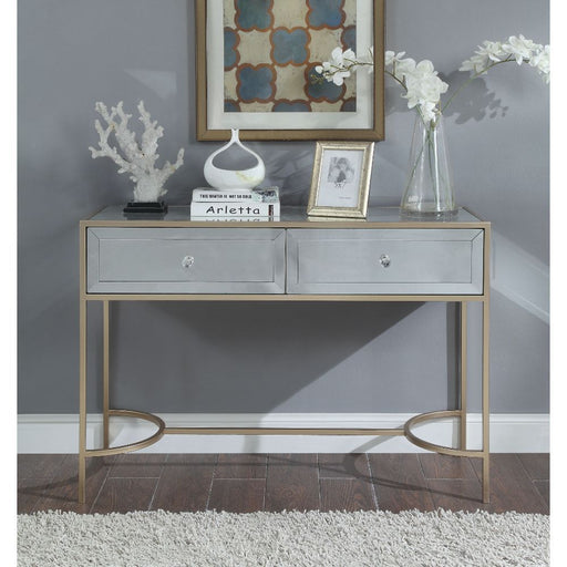 Wisteria - Accent Table - Mirrored & Rose Gold Unique Piece Furniture