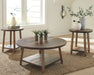 Raebecki - Brown - Occasional Table Set (Set of 3) Unique Piece Furniture