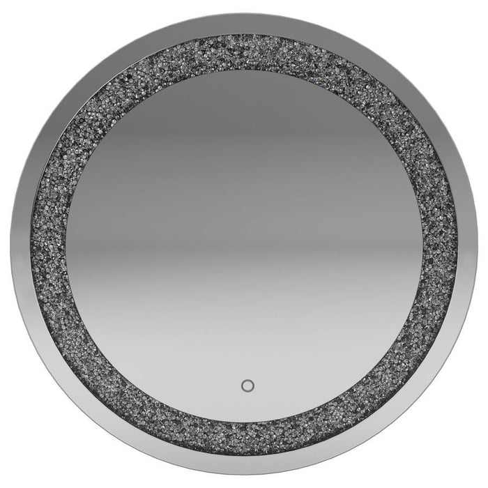 Landar - Round Wall Mirror - Silver Unique Piece Furniture