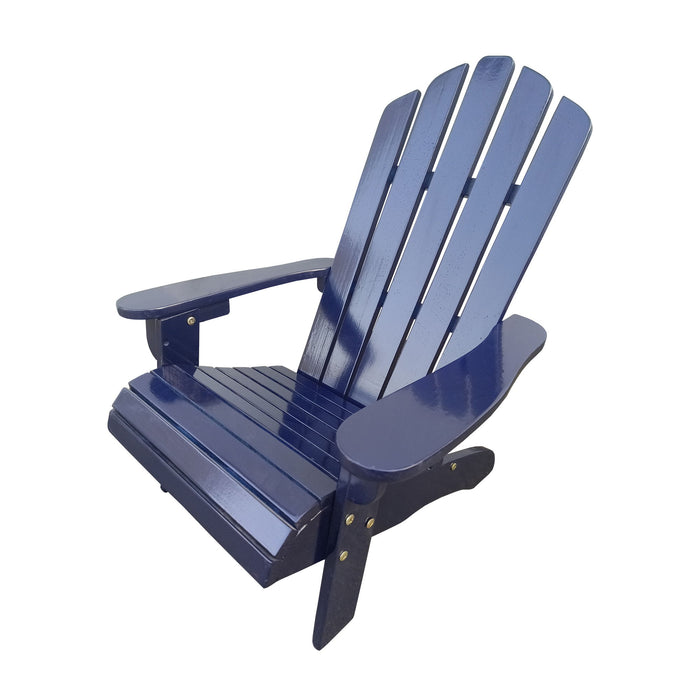 Outdoor Or Indoor Wood Children Adirondack Chair, Blue