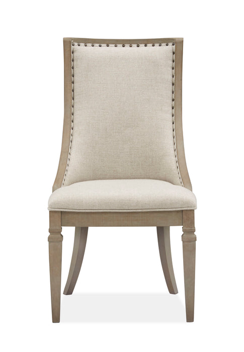 Lancaster - Dining Arm Chair With Upholstered Seat & Back (Set of 2) - Dovetail Grey