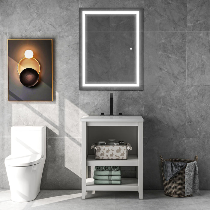 Bathroom Vanity Led Lighted Mirror (Horizontal/Vertical) 36*28In