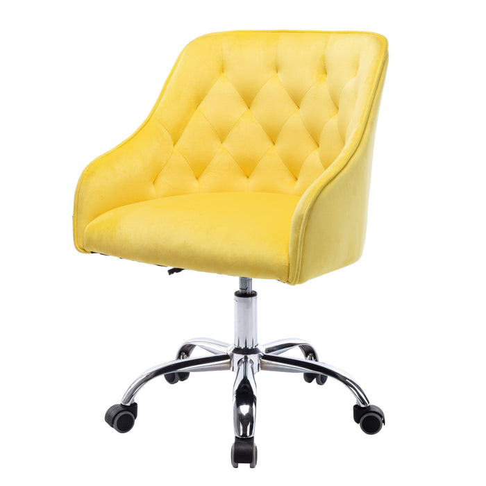 Coolmore Swivel Shell Chair For / Modern Leisure Office Chair (This Link For Drop Shipping) - Yellow
