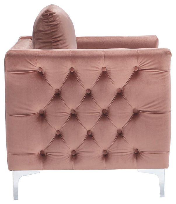 Lizmont - Blush Pink - Accent Chair Unique Piece Furniture Furniture Store in Dallas and Acworth, GA serving Marietta, Alpharetta, Kennesaw, Milton
