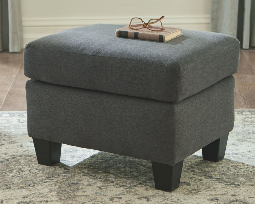 Bayonne - Charcoal - Ottoman Unique Piece Furniture