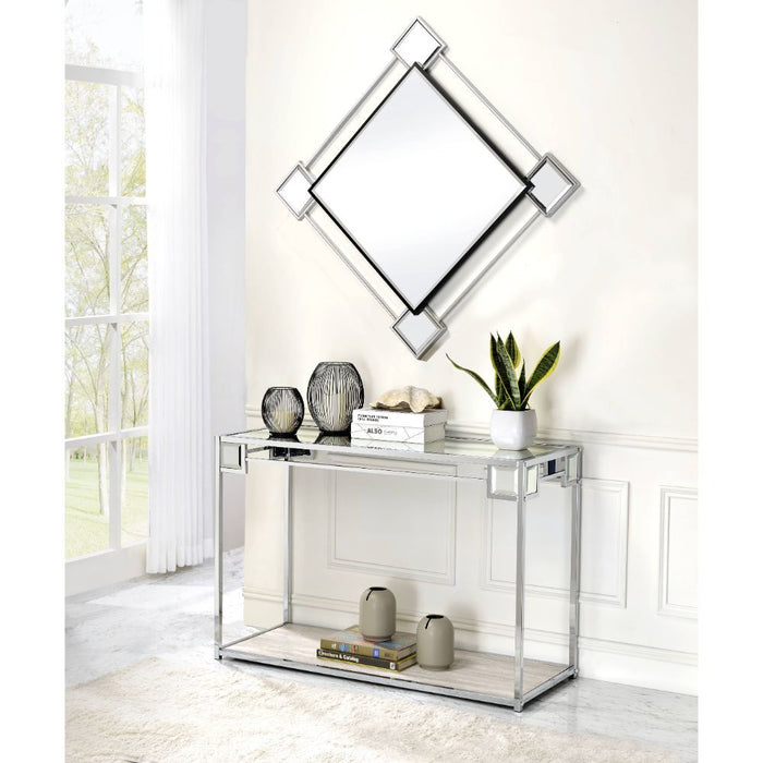 Asbury - Wall Mirror - Mirrored & Chrome Unique Piece Furniture