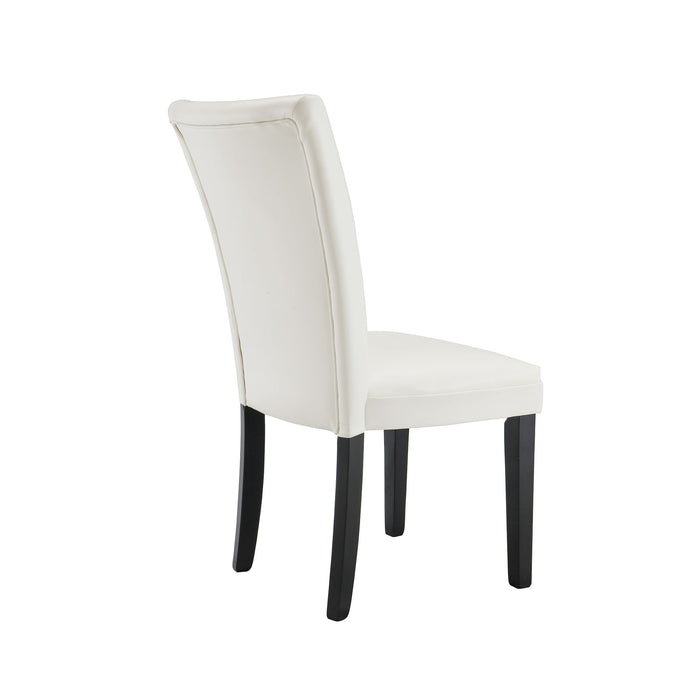 Dining Chair (White Breathing Leather)