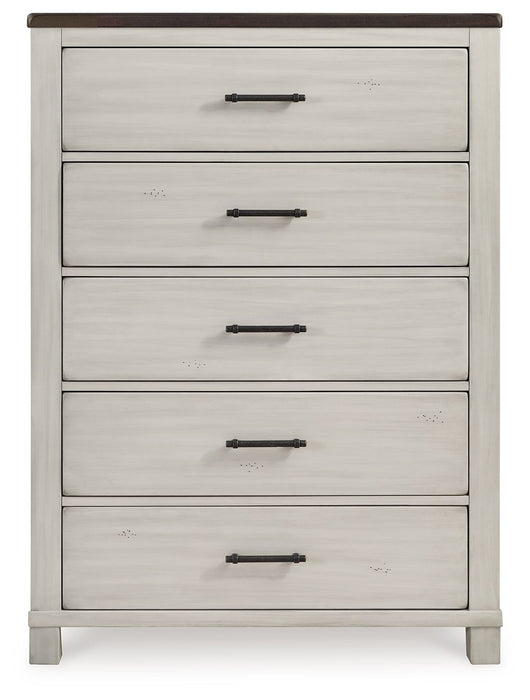 Darborn - Five Drawer Chest - Gray / Brown