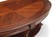 Winslet - Oval Cocktail Table (With Casters) - Cherry Unique Piece Furniture