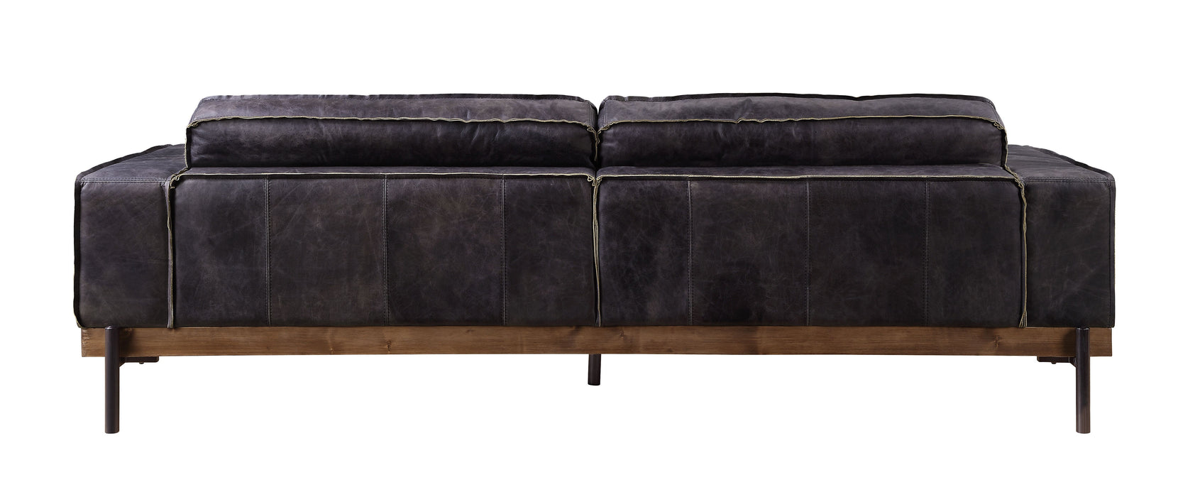 Silchester - Sofa - Antique Ebony Top Grain Leather Unique Piece Furniture