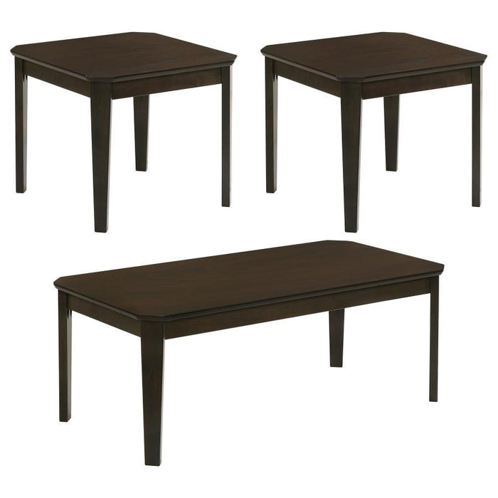 Amaro - 3 Piece Occasional Set - Dark Brown Unique Piece Furniture