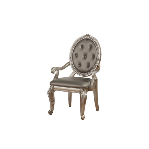 Northville - Chair (Set of 2) - PU & Antique Silver Unique Piece Furniture