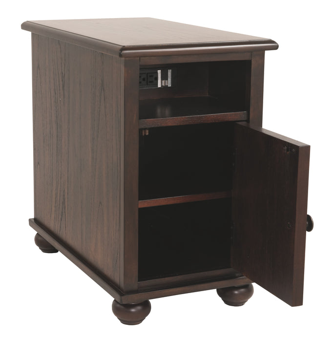 Barilanni - Dark Brown - Chair Side End Table Unique Piece Furniture