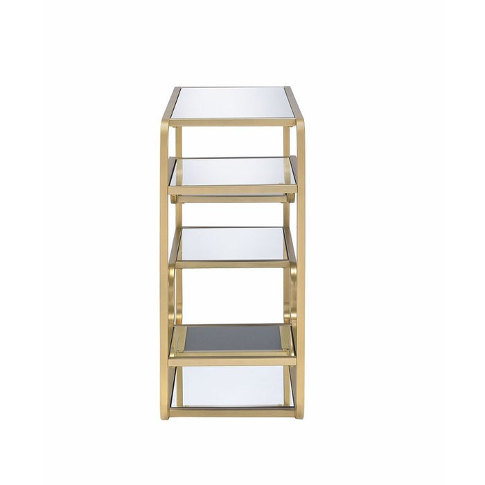 Astrid - Accent Table - Gold & Mirror
