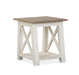 Sedley - Rectangular End Table - Distressed Chalk White Unique Piece Furniture