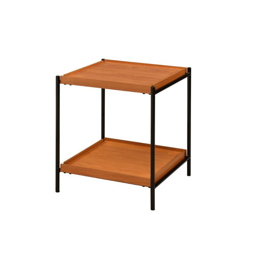 Oaken - End Table - Honey Oak & Black Unique Piece Furniture