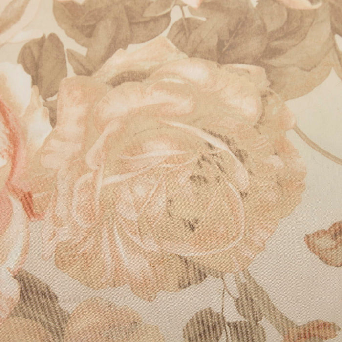Printed Floral Voile Sheer Scarf In Blush
