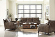 Leaton - Upholstered Recessed Arms Loveseat - Brown Sugar Unique Piece Furniture
