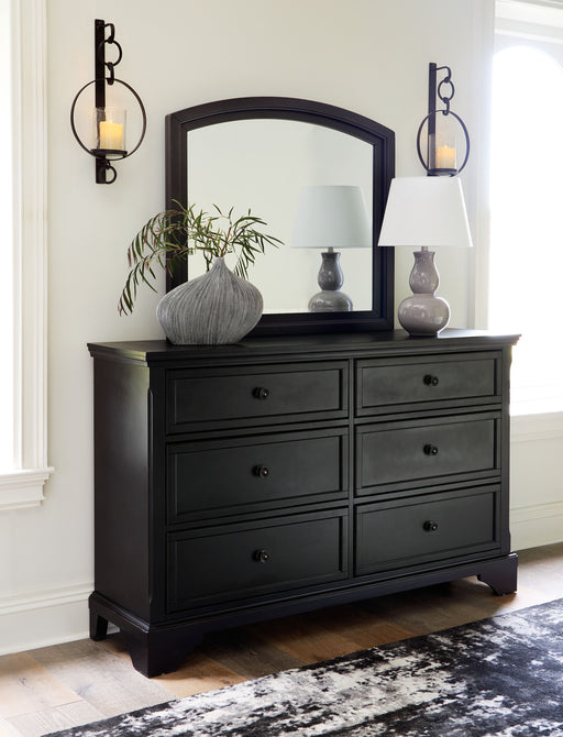 Chylanta - Black - Dresser, Mirror Unique Piece Furniture
