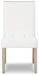 Wendora - Bisque / White - Dining Uph Side Chair (Set of 2) Unique Piece Furniture