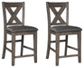 Caitbrook - Gray - Upholstered Barstool (Set of 2) Unique Piece Furniture
