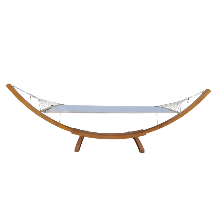 1 - Person Hammock With Stand Set of Outside & Inside, Indoor Outdoor Standalone, plywood & Canvas