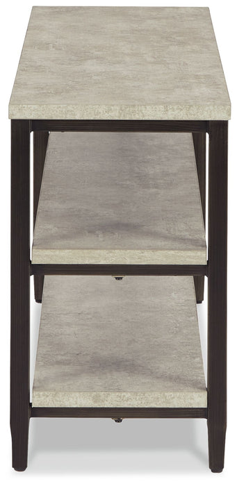 Shybourne - Gray / Aged Bronze - Sofa Table Unique Piece Furniture