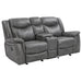 Conrad - Upholstered Motion Loveseat - Cool Gray Unique Piece Furniture