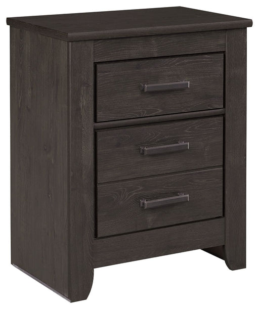 Brinxton - Charcoal - Two Drawer Night Stand Unique Piece Furniture