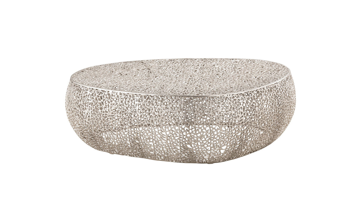 Oval Coffee Table Silver