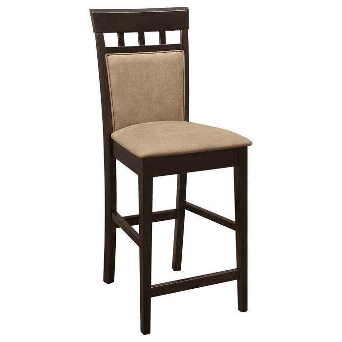 Gabriel - Upholstered Counter Height Stools (Set of 2) - Cappuccino And Beige Unique Piece Furniture