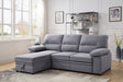 Nazli - Sectional Sofa - Gray Fabric Unique Piece Furniture