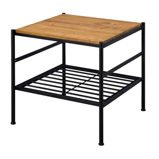 Kande - End Table - Oak & Black Unique Piece Furniture