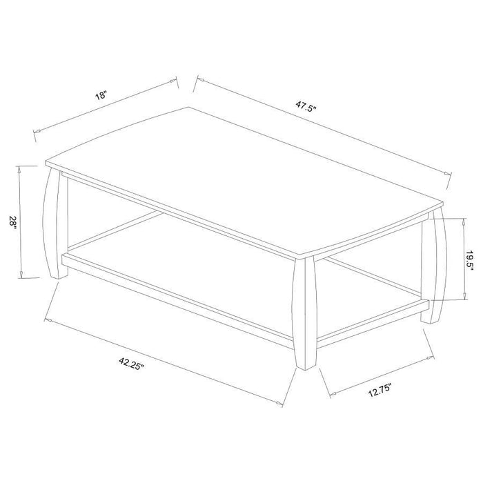 Dixon - Rectangular Sofa Table With Lower Shelf - Espresso Unique Piece Furniture