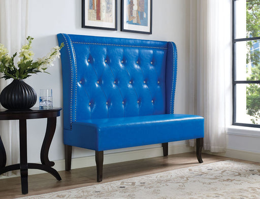 Oliana - Settee - Blue PU Unique Piece Furniture