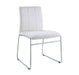 Gordie - Side Chair (Set of 2) - White PU & Chrome Unique Piece Furniture