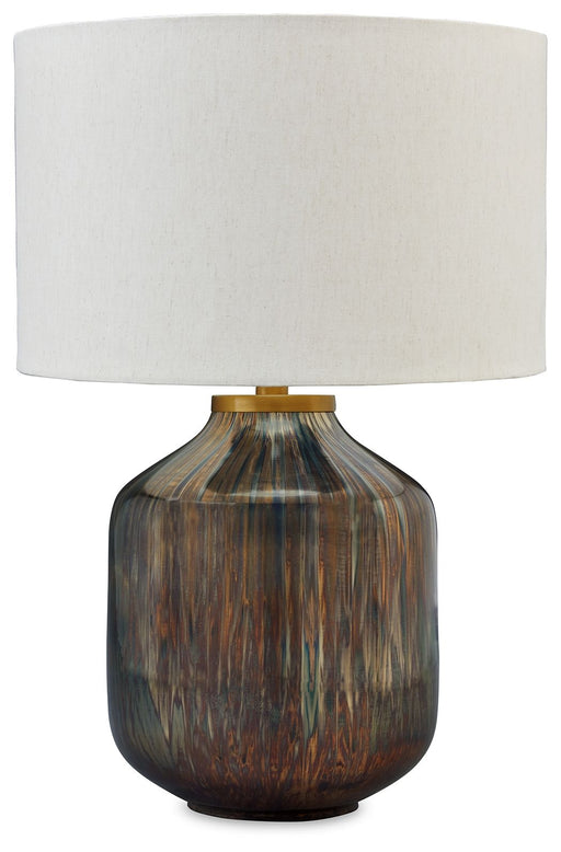 Jadstow - Black / Silver Finish - Glass Table Lamp Unique Piece Furniture