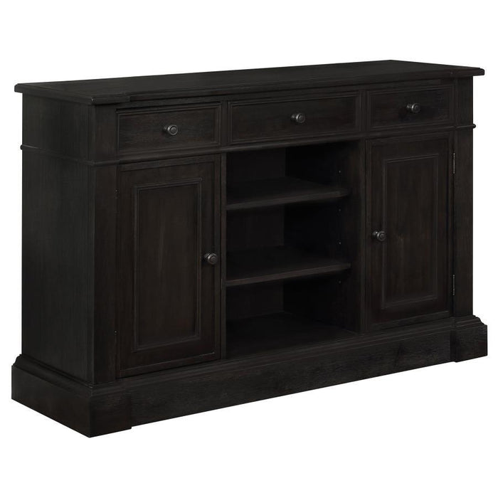 Phelps - 2-Door Rectangular Server - Antique Noir Unique Piece Furniture