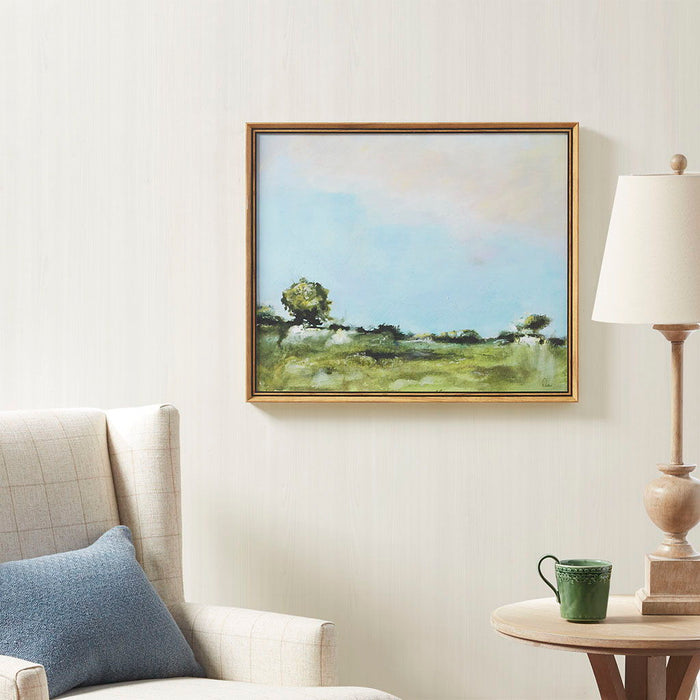 Abstract Landscape Framed Canvas Wall Art, Multi