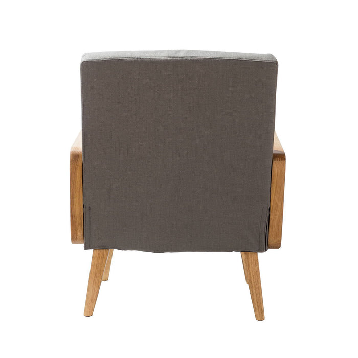 Delphine Cane Accent Chair - Pewter