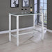 Tolbert - Bar Table With Glass Top - Chrome Unique Piece Furniture