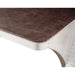 Brancaster - Desk - Retro Brown Top Grain Leather & Aluminum Unique Piece Furniture