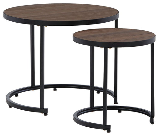Ayla - Brown / Black - Nesting End Tables (Set of 2) Unique Piece Furniture