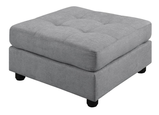 Claude - Tufted Cushion Back Ottoman - Dove Unique Piece Furniture