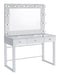 Umbridge - 3-Drawer Vanity With Lighting - Chrome And White Unique Piece Furniture